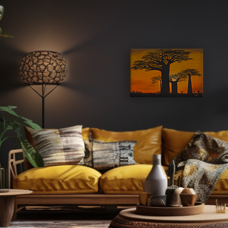 Tanzanské kvarteto_olejomalba na plátně_60x40 cm