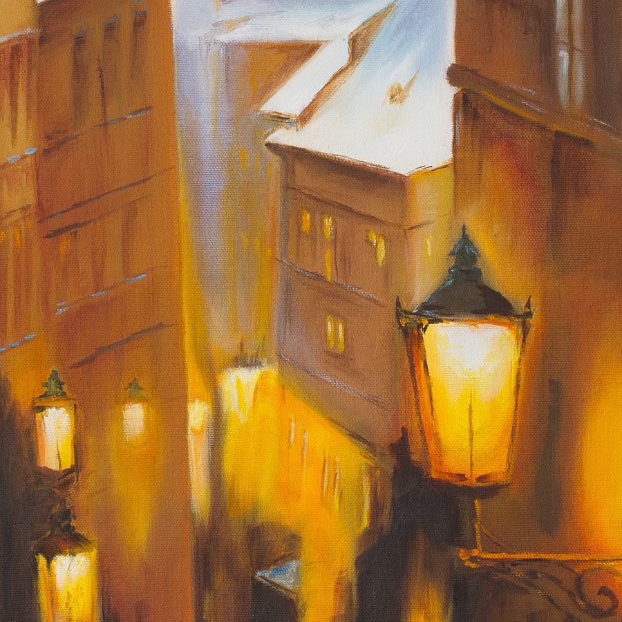 Zářící ulice_detail