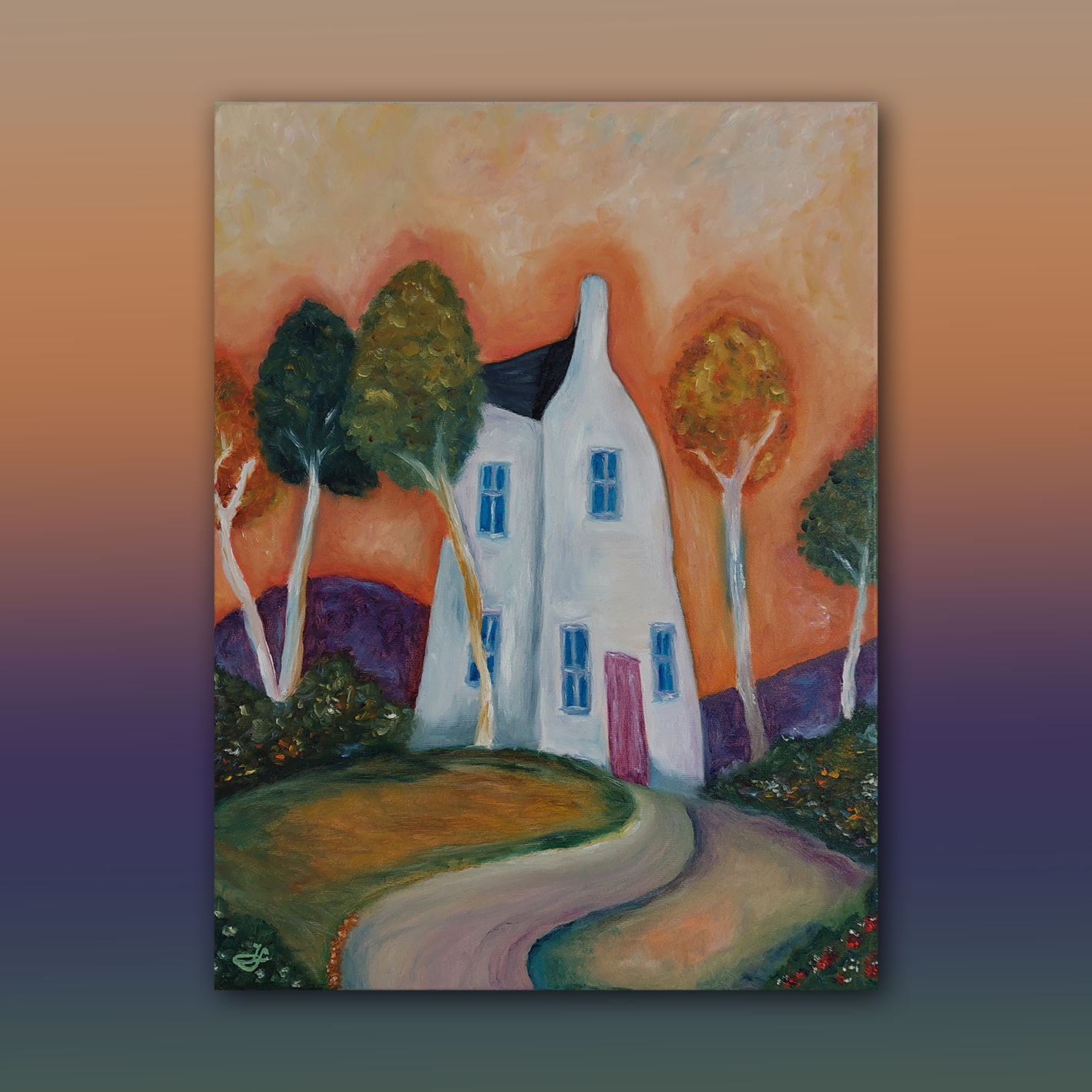 Štěstí_olejomalba na plátně_60x45 cm