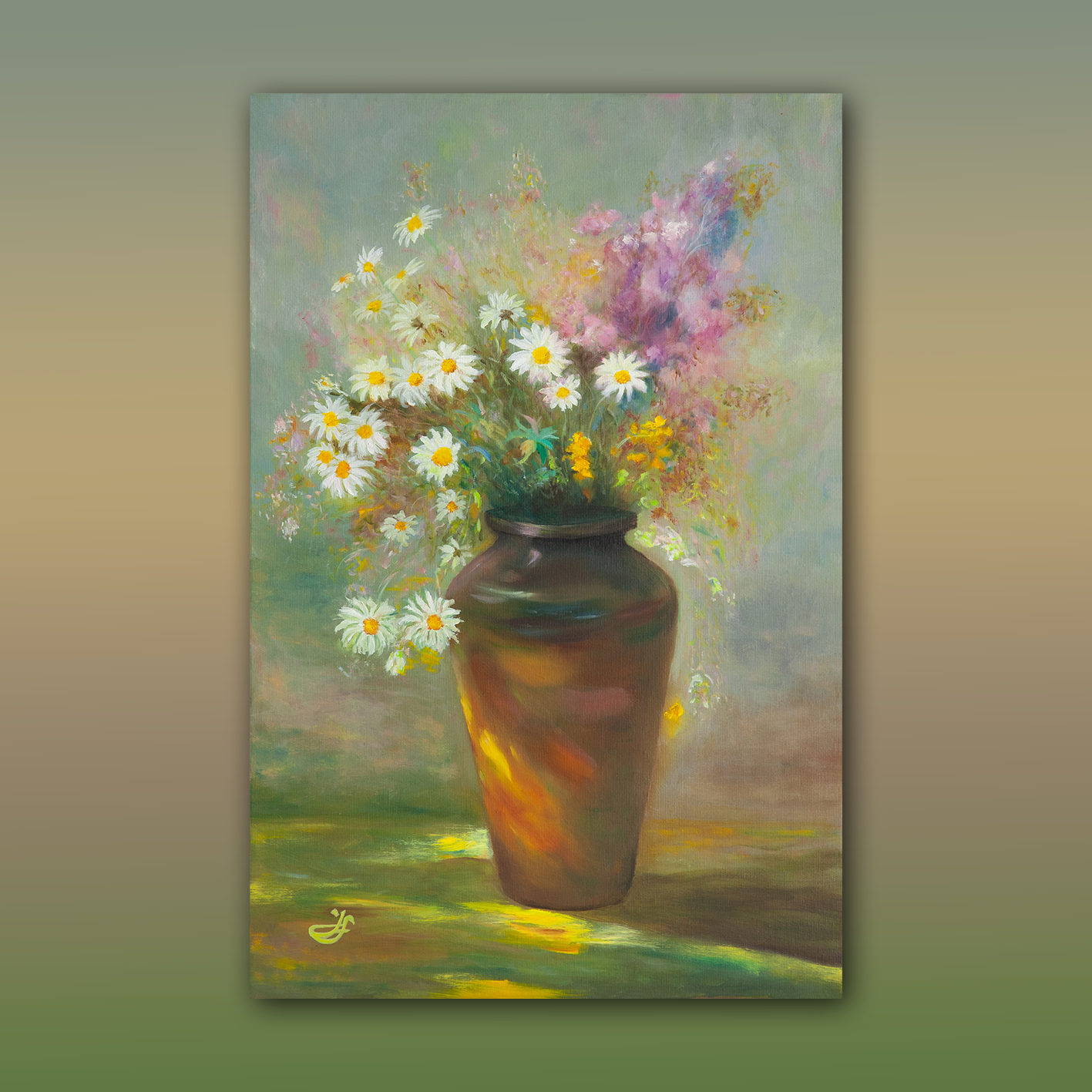 Snová váza_olejomalba na plátně_60x40 cm