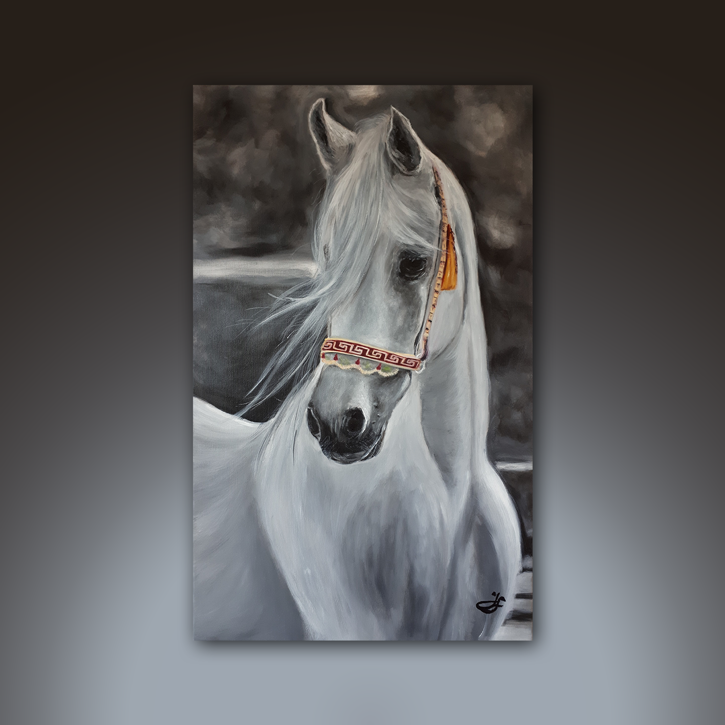 The Princess of Arabi_olejomalba na plátně_65x40 cm