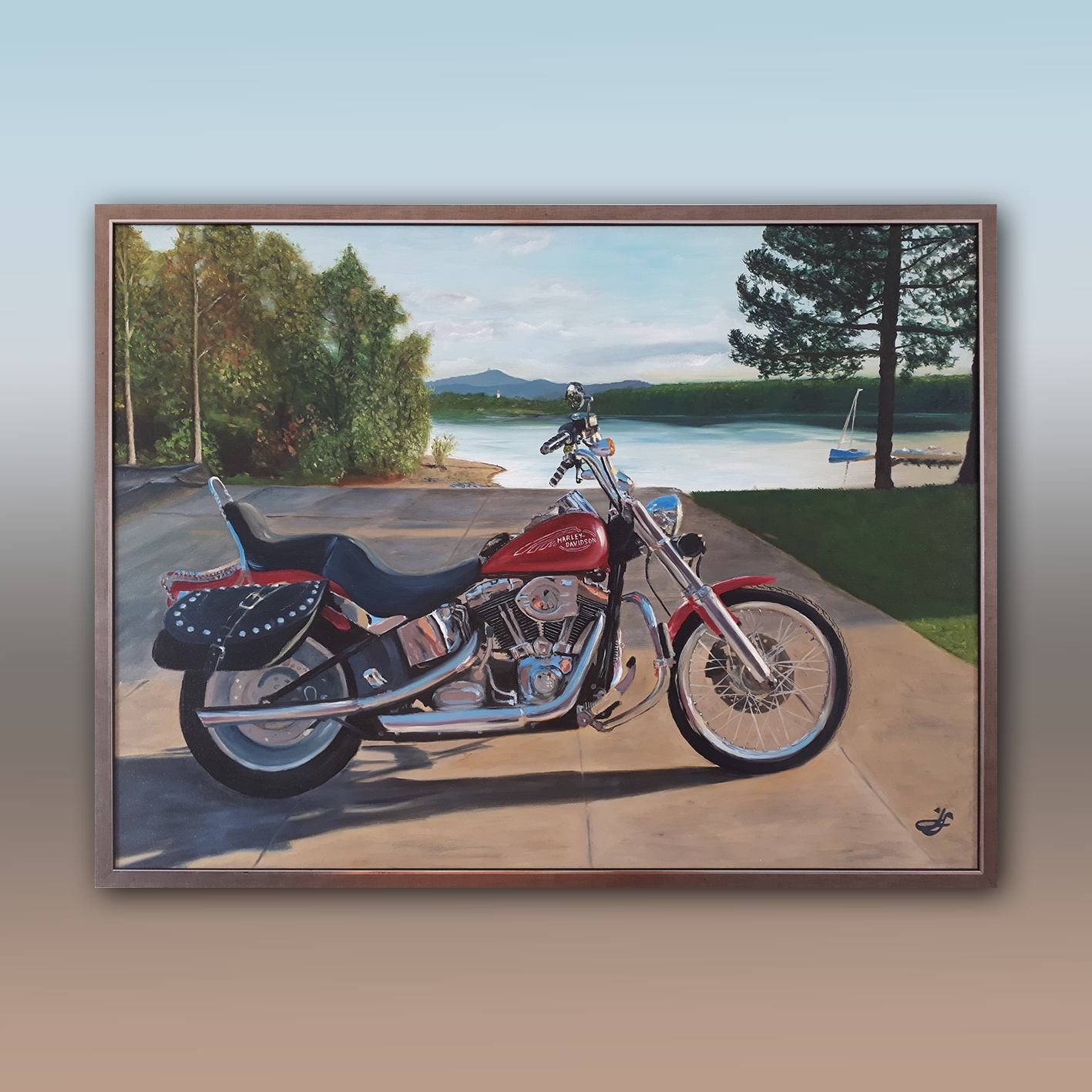 Kráska u Žermanic_olejomalba na plátně_80x60 cm