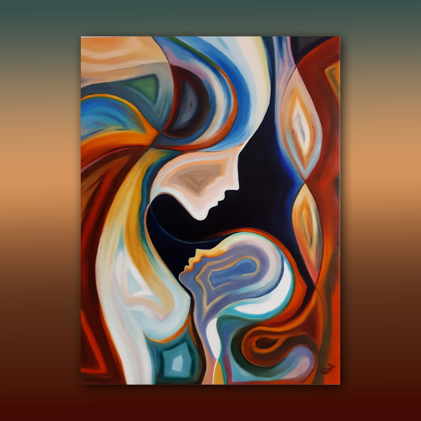 Zázrak zrození_olejomalba na plátně_80x60x cm