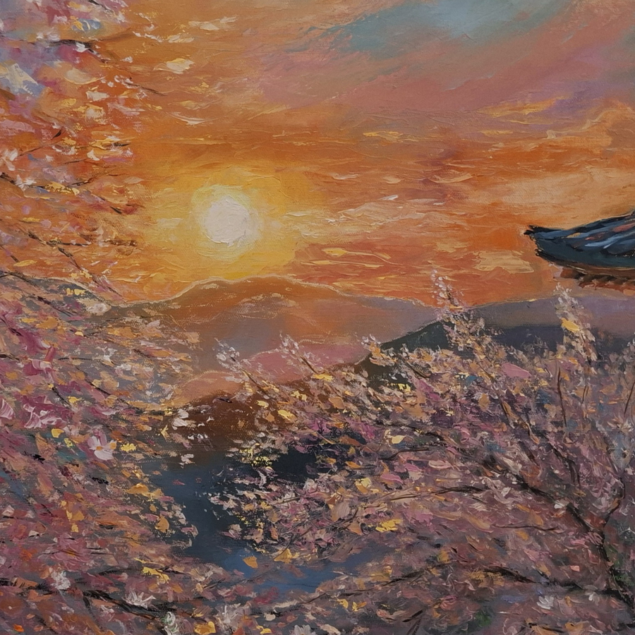 Když se probouzí svět_olejomalba na plátně_80x60 cm