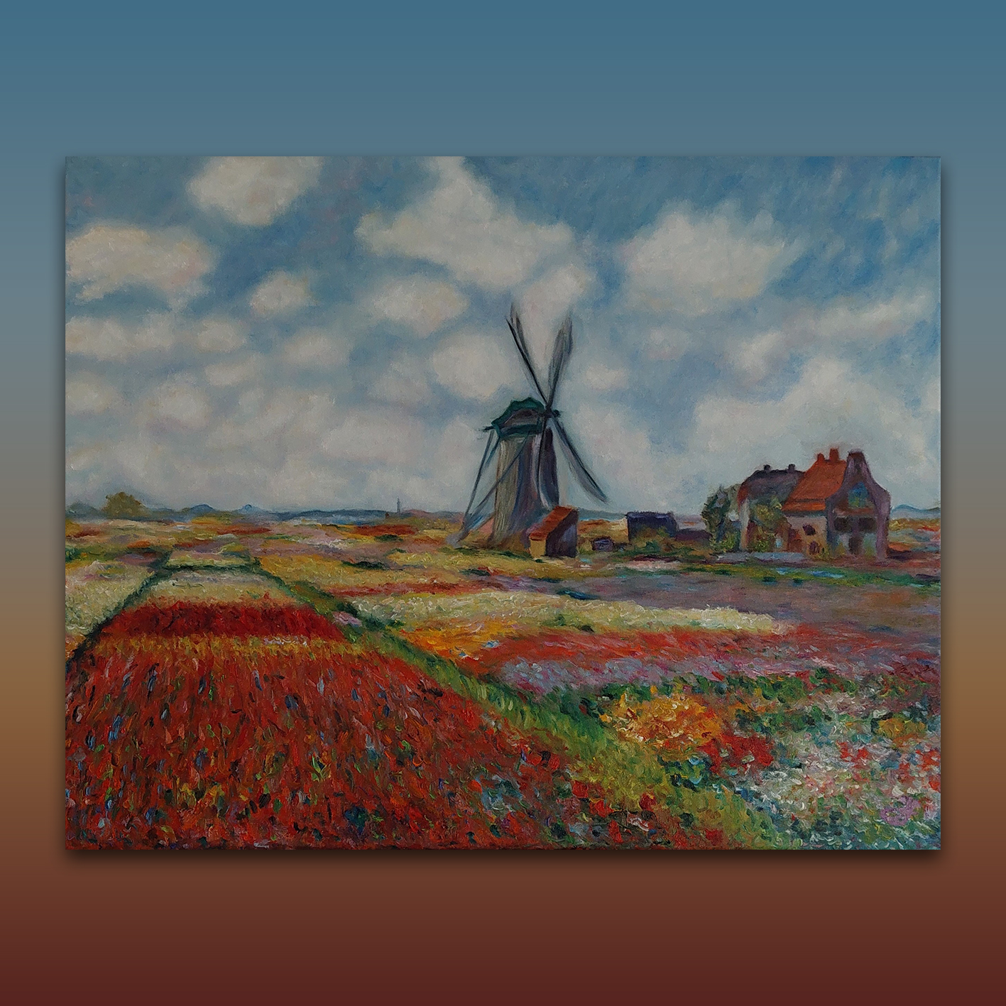 Tulip Field_olejomalba na plátně_75x60 cm