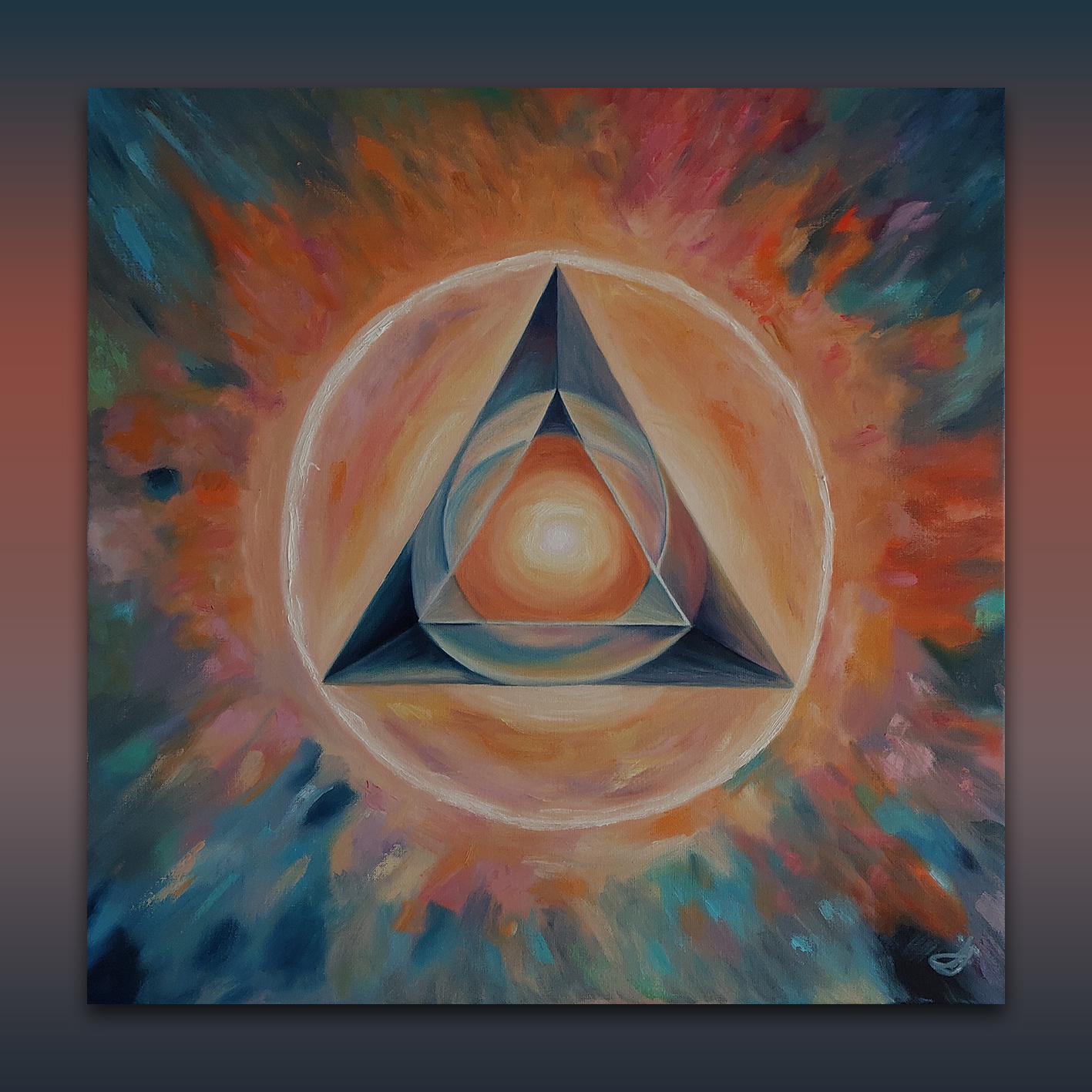 Tajemství ..._olejomalba na plátně_70x70 cm