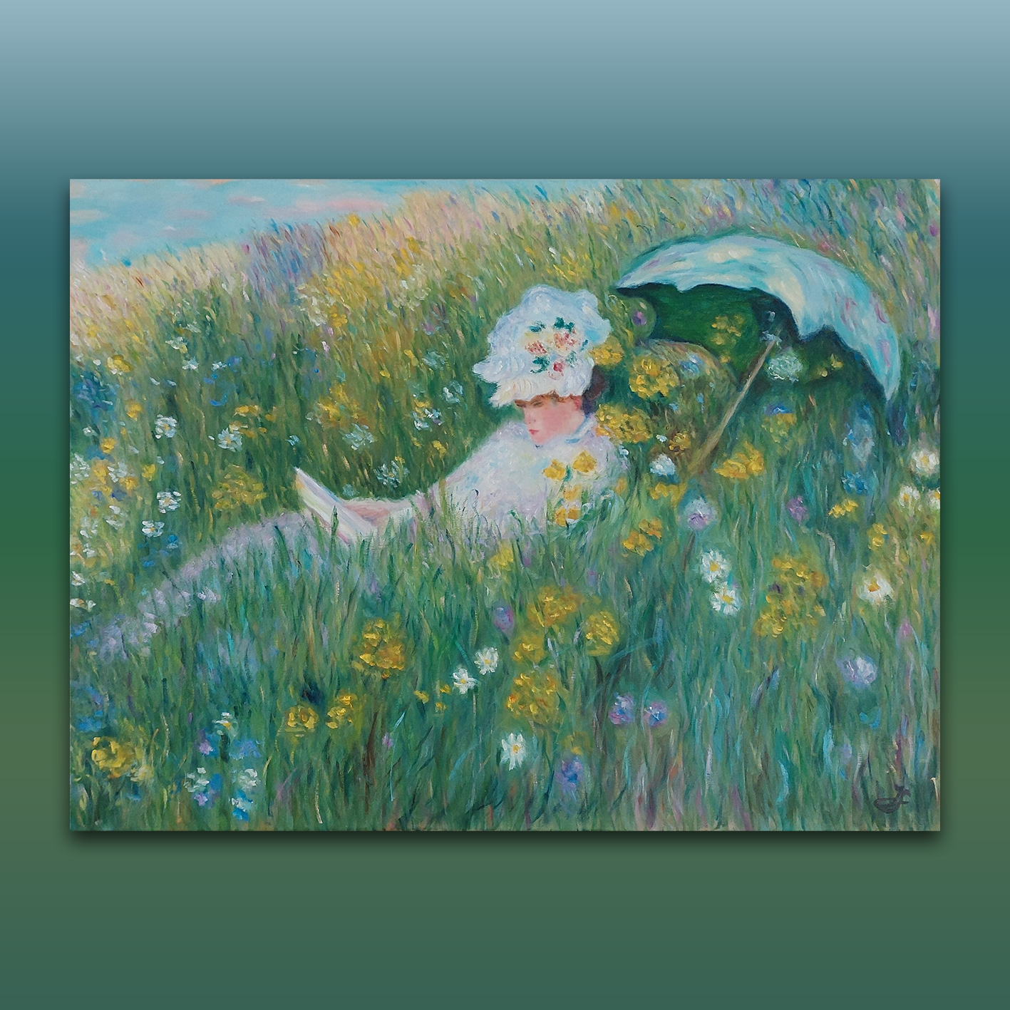 In the meadow_olejomalba na plátně_80x60 cm