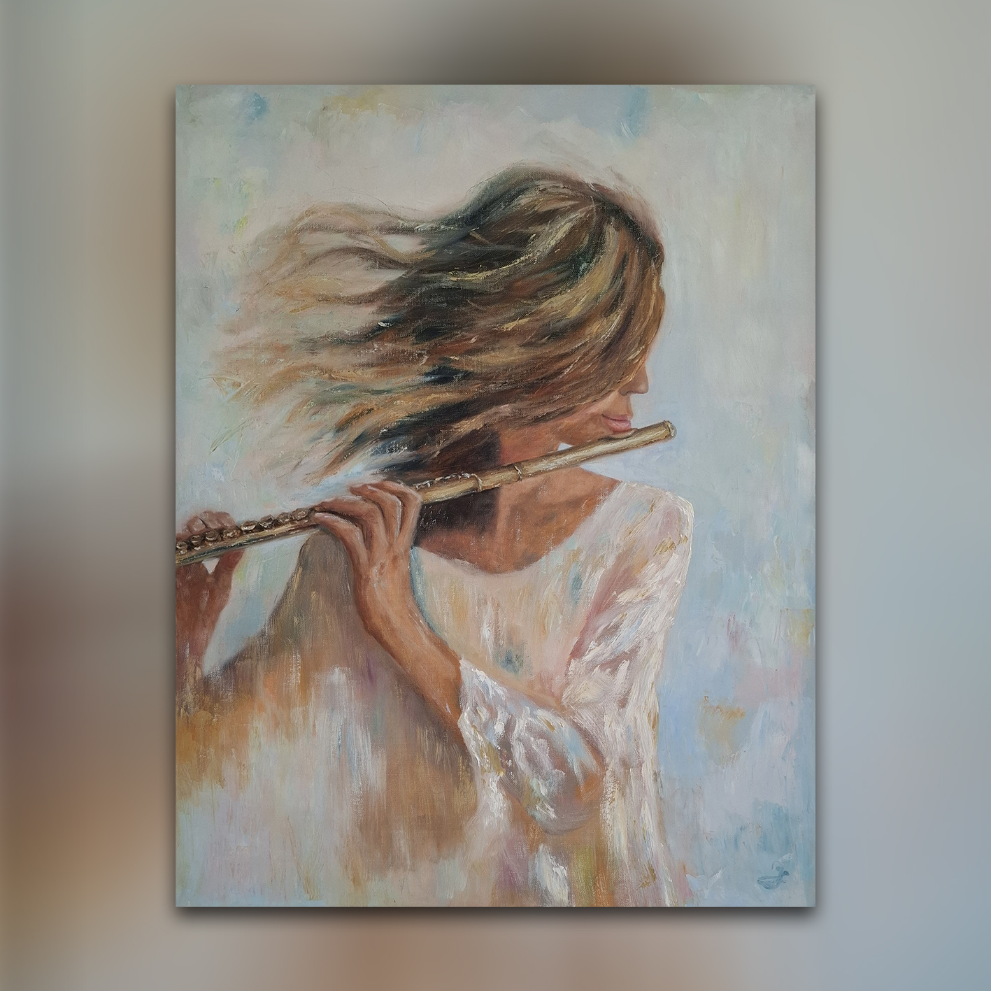 Hudba vánku_olejomalba na plátně_90x70 cm