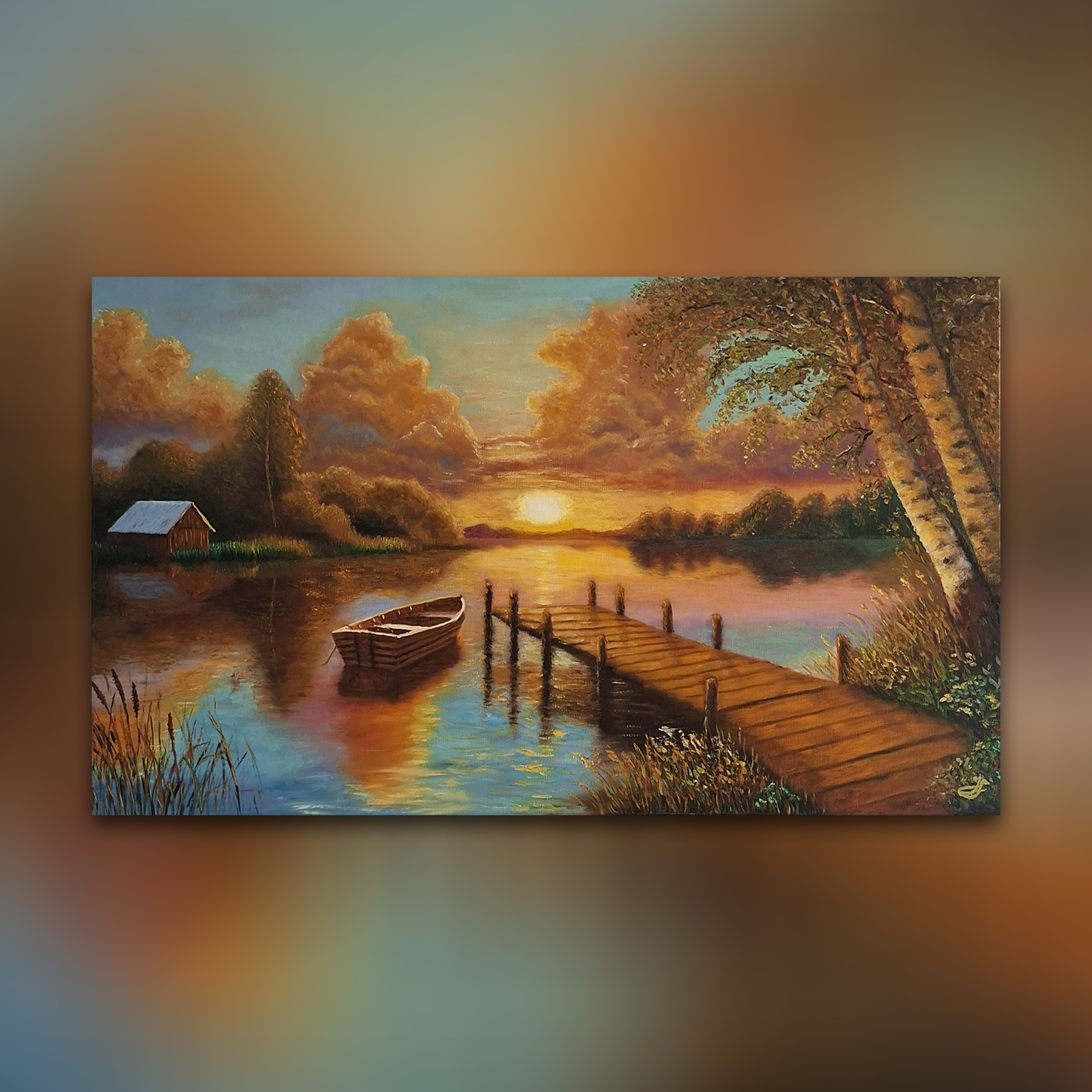 Krása přítomnosti_olejomalba na plátně_100x60 cm