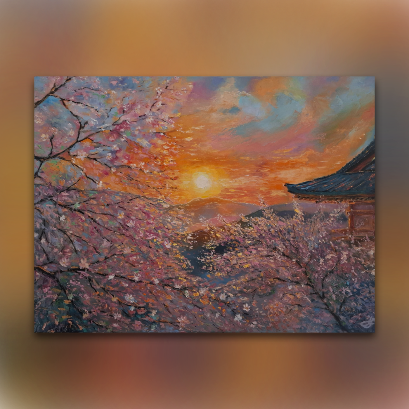 Když se probouzí svět_olejomalba na plátně_80x60 cm