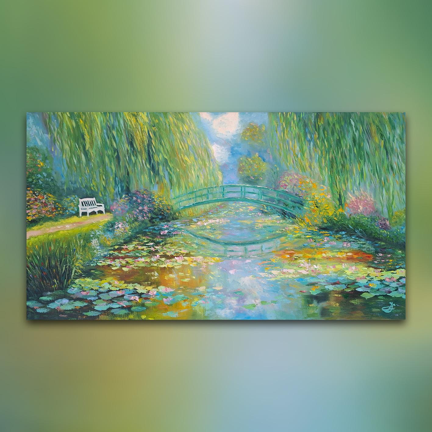 Kde kvetou sny_ olejomalba na plátně_90x50 cm